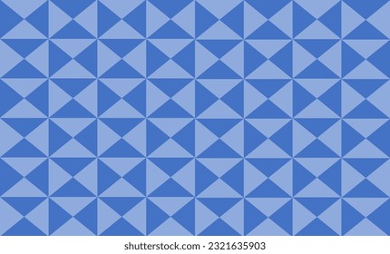 abstract triangle geometric blue background patch work seamless repeat style, replete image design for fabric printing