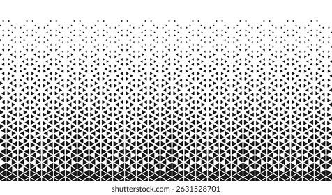 Abstract triangle geometric pattern black white background with gradient texture for modern branding and wallpaper