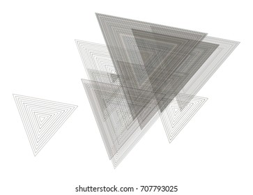 Abstract triangle geometric pattern, colorful & artistic for graphic design, catalog, textile or texture printing & background. Vector illustration graphic.