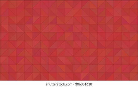 Abstract triangle geometric red background flat style
