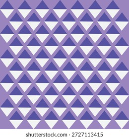 El triángulo geométrico abstracto azul de Royel y el parche de fondo púrpura trabajan el estilo inconsútil de la repetición, diseño completo de la Imagen para la impresión de la tela