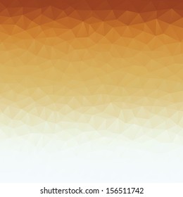 Abstract triangle geometric shapes background. Backdrop,wallpaper, banner, site design template. Vector illustration in brown,beige and white color. Autumn theme.