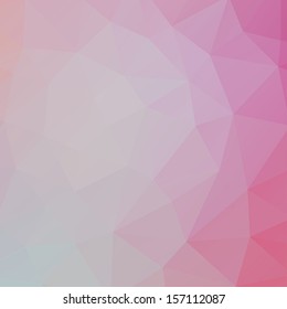 Abstract triangle geometric shapes background. Backdrop,wallpaper, banner, site design template. Vector illustration in purple, red, blue,pink color.