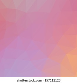 Abstract triangle geometric shapes background. Backdrop,wallpaper, banner, site design template. Vector illustration in purple, orange, red, blue,pink color.