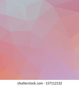 Abstract triangle geometric shapes background. Backdrop,wallpaper, banner, site design template. Vector illustration in purple, orange, red, blue,pink color.