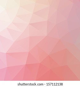 Abstract triangle geometric shapes background. Backdrop,wallpaper, banner, site design template. Vector illustration in purple, orange, red,pink color.