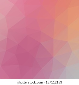 Abstract triangle geometric shapes background. Backdrop,wallpaper, banner, site design template. Vector illustration in purple, orange, red, blue,pink color.