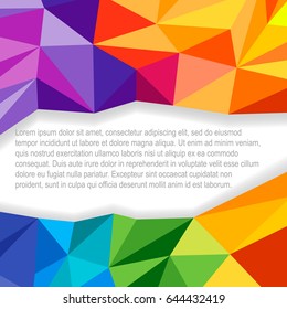 Resumen de las rayas de onda geométrica triangular bordean un fondo blanco. Patrón polgonal vectorial para su diseño.