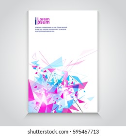 Abstract Triangle Geometrical Background Banner Copy Space Vector Illustration