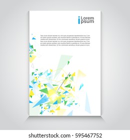 Abstract Triangle Geometrical Background Banner Copy Space Vector Illustration
