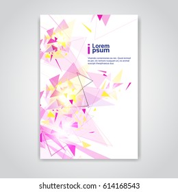 Abstract Triangle Geometrical Background Banner Copy Space Vector Illustration