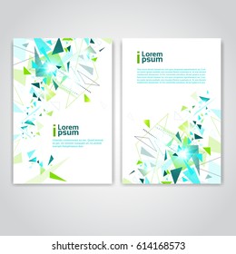 Abstract Triangle Geometrical Background Banner Copy Space Vector Illustration