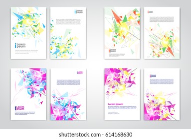 Abstract Triangle Geometrical Background Banner Copy Space Vector Illustration