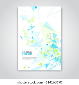 Abstract Triangle Geometrical Background Banner Copy Space Vector Illustration