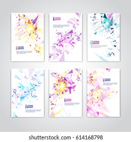 Abstract Triangle Geometrical Background Banner Copy Space Vector Illustration