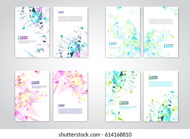 Abstract Triangle Geometrical Background Banner Copy Space Vector Illustration