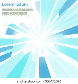 Abstract Triangle Geometrical Background with Copy Space for Text Vector Illustration