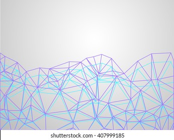 Abstract triangle geometrical  background. Line pattern