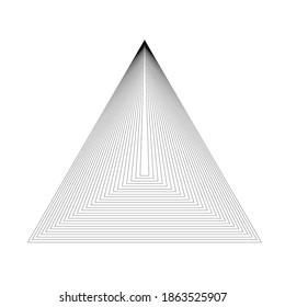 Abstract Triangle Geometrical Background . Modern Triangular lines Logo . Vector.