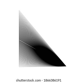 Abstract Triangle Geometrical Background . Modern Triangular lines Logo . Vector.