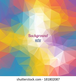 Abstract Triangle Geometrical Background. Vector Illustration EPS10