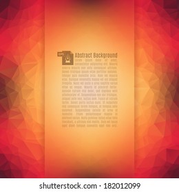 Abstract Triangle Geometrical Background. Vector Illustration EPS10.