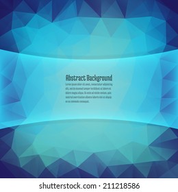 Abstract Triangle Geometrical Background. Vector Illustration EPS10.