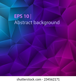 Abstract triangle geometrical background. Vector Illustration.