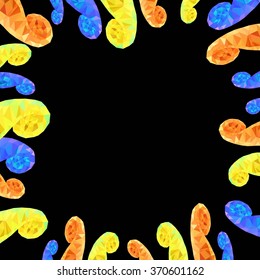 Abstract Triangle Geometrical Background, Vector Illustration . Geometric design 