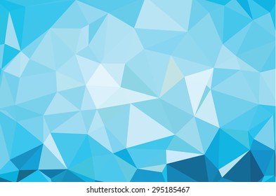 Abstract Triangle Geometrical Blue Background