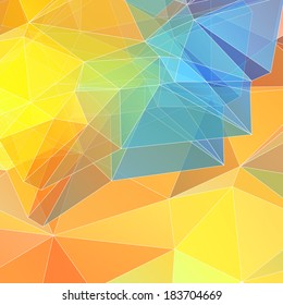 Abstract triangle geometrical colorful background, vector Illustration.