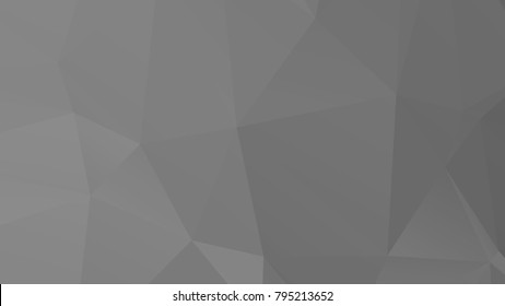 Abstract Triangle Geometrical Dark Gray Vector Background.