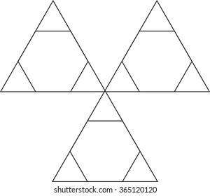 Abstract Triangle Geometrical  Design Template . vector Logo . 