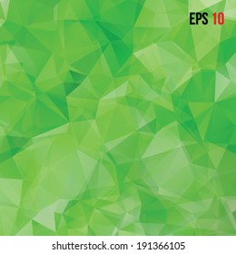 Abstract Triangle Geometrical Green Background