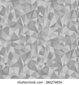 Abstract Triangle Geometrical Monochrome Background, Vector Illustration