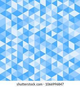 Abstract Triangle Geometrical Multicolored Background. Vector Seamless Color Pattern.