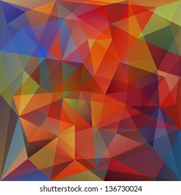 Abstract Triangle Geometrical Multicolored Background, Vector Illustration EPS10, Contains Transparent Objects and Gradient