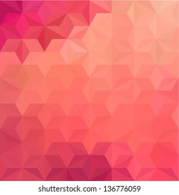 Abstract Triangle Geometrical Multicolored Background, Vector Illustration