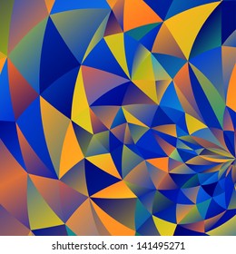 Abstract Triangle Geometrical Multicolored Background