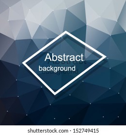 Abstract Triangle Geometrical Multicolored Background, Vector Illustration 