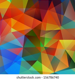 Abstract Triangle Geometrical Multicolored Background, Vector Illustration EPS10
