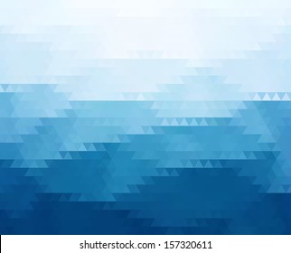 Abstract Triangle Geometrical Multicolored Background, Vector Illustration