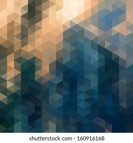 Abstract Triangle Geometrical Multicolored Background, Vector Illustration