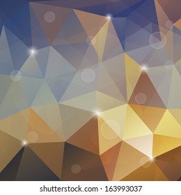 Abstract Triangle Geometrical Multicolored Background, Vector 