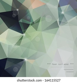 Abstract Triangle Geometrical Multicolored Background, Vector 