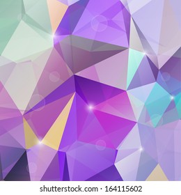 Abstract Triangle Geometrical Multicolored Background, Vector 