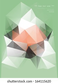 Abstract Triangle Geometrical Multicolored Background, Vector 