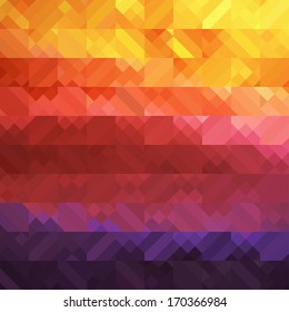 Abstract Triangle Geometrical Multicolored Background, Vector Illustration