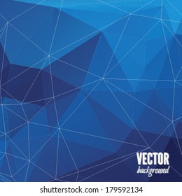 Abstract Triangle Geometrical Multicolored Background, Vector Illustration.