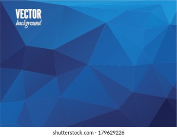 Abstract Triangle Geometrical Multicolored Background, Vector Illustration.